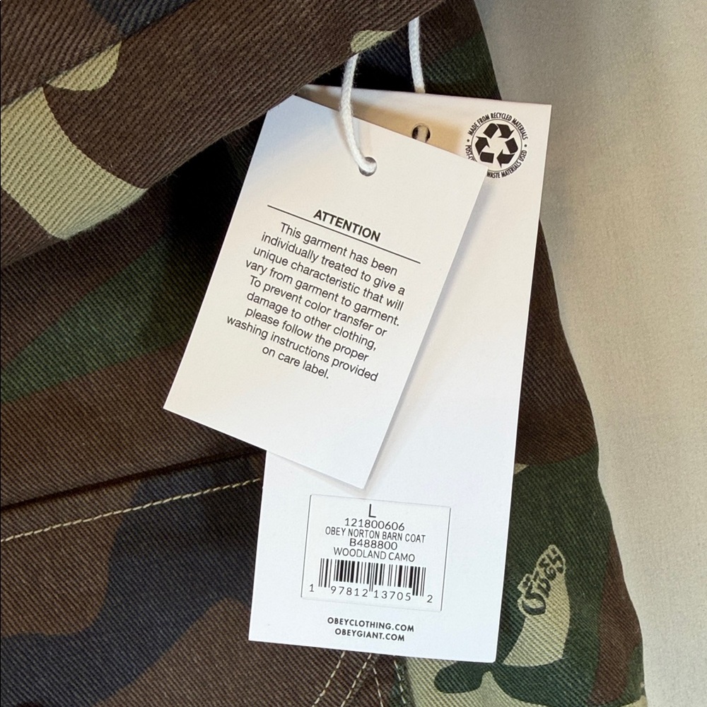 Obey Norton Barn Coat, woodland camo - Picture 5 of 12